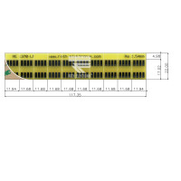 10 DIL8-Adapter selbstklebend 2,54 mm Pitch