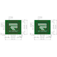 Roth Elektronik - RE460-03 Europlatine SMD-Adapter QFP...