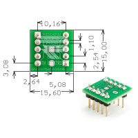 Roth Elektronik - RE904PIN Europlatine Adapter MSOP10...