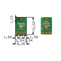 Roth Elektronik - RE908 Europlatine Adapter SOT89 1,50 mm...