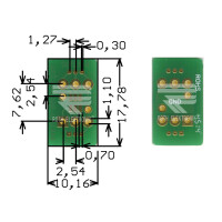 Roth Elektronik - RE910 Europlatine Adapter SOT23-6 1,00...