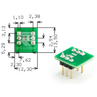 Roth Elektronik - RE910PIN Europlatine Adapter SOT23-6...
