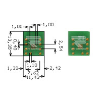 Roth Elektronik - RE914 Europlatine Adapter MSOP8 0,65 mm...