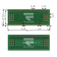 Roth Elektronik - RE917 Europlatine Adapter SDIP64 1,778...