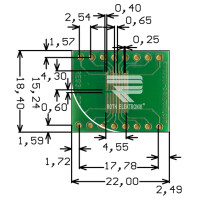 Roth Elektronik - RE931-02ST Europlatine Adapter SSOP 16...