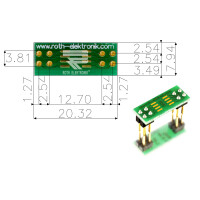 Roth Elektronik - RE932-01PI Europlatine Adapter SO 8...
