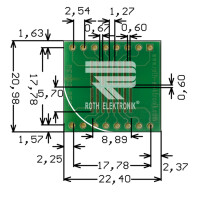 Roth Elektronik - RE932-05ST Europlatine Adapter SO 16w...
