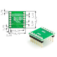 Roth Elektronik - RE933-02PIN Europlatine Adapter TSSOP14...