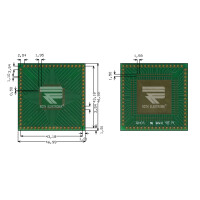 Roth Elektronik - RE966-01E Europlatine Adapter QFP64...